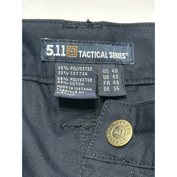 5.11 Tactical Navy Cargo Taclite Pro Pockets Zip Shorts Mens 40 73287 *READ - Picture 5 of 11